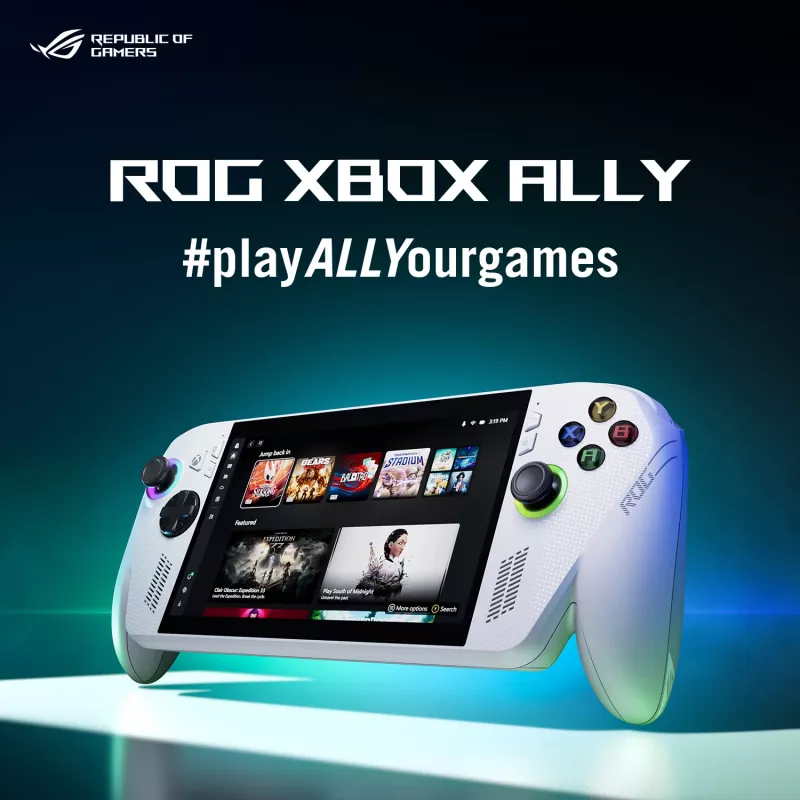 ASUS ROG Xbox Ally RC73YA-NH002W kaasaskantav mängukonsool 17,8 cm (7 tolli) puuteekraaniga 512 GB Wi-Fi Valge