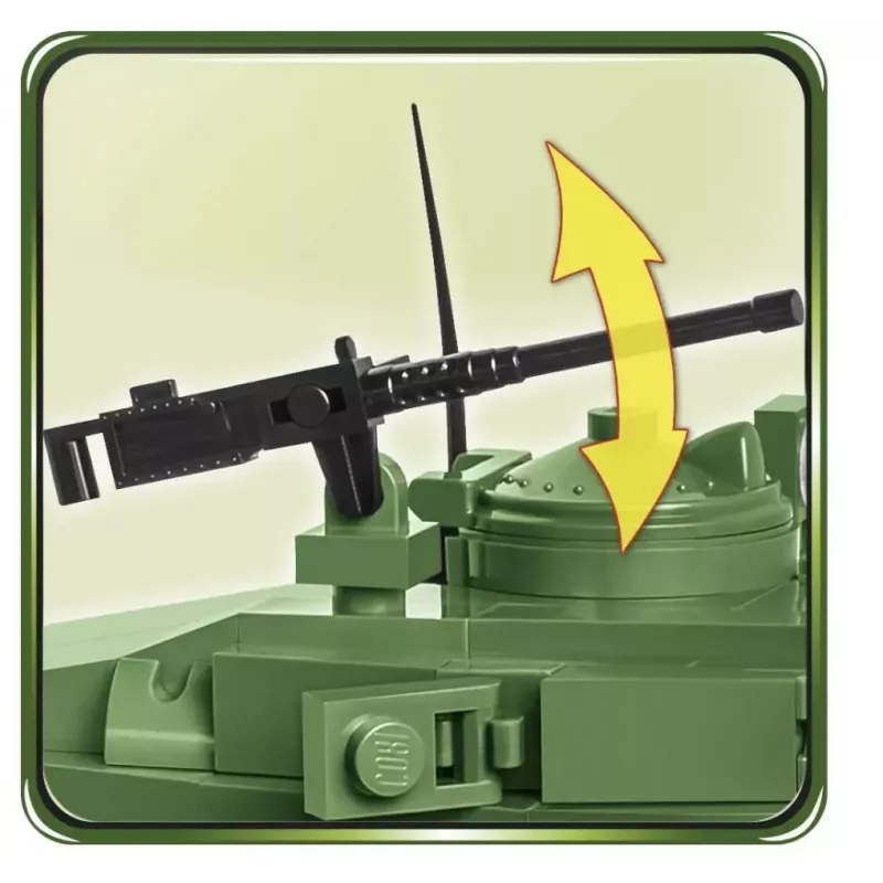 Ehitusklotsidest tank Cobi M24 Chaffee 1:35 mõõtkavas mudel, Cobi-2543