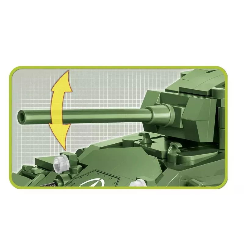 Ehitusklotsidest tank Cobi M24 Chaffee 1:35 mõõtkavas mudel, Cobi-2543