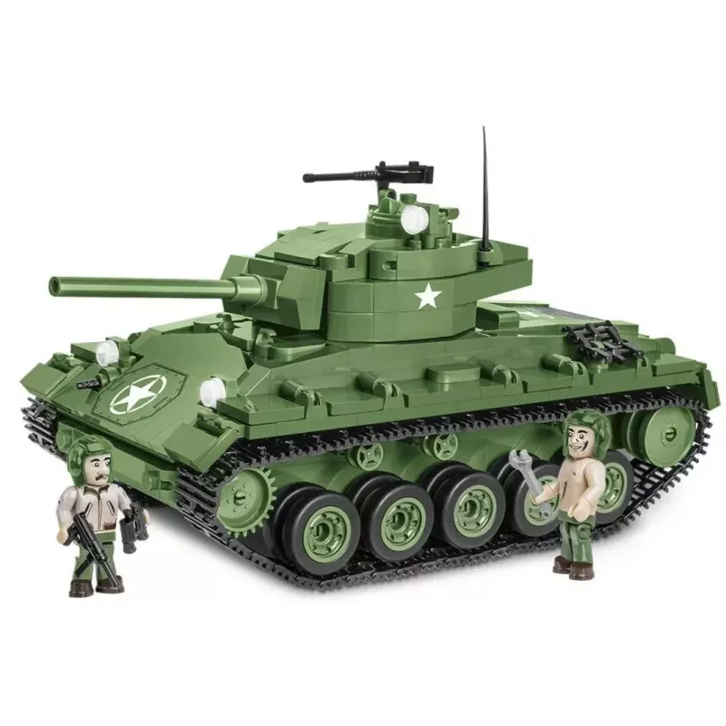 Ehitusklotsidest tank Cobi M24 Chaffee 1:35 mõõtkavas mudel, Cobi-2543