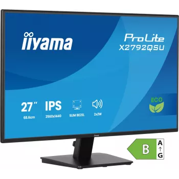 iiyama ProLite X2792QSU-B1 arvutimonitor 68,6 cm (27 tolli) 2560 x 1440 pikslit Quad HD LED must