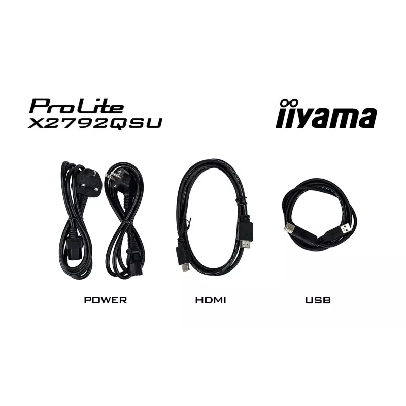 iiyama ProLite X2792QSU-B1 arvutimonitor 68,6 cm (27 tolli) 2560 x 1440 pikslit Quad HD LED must
