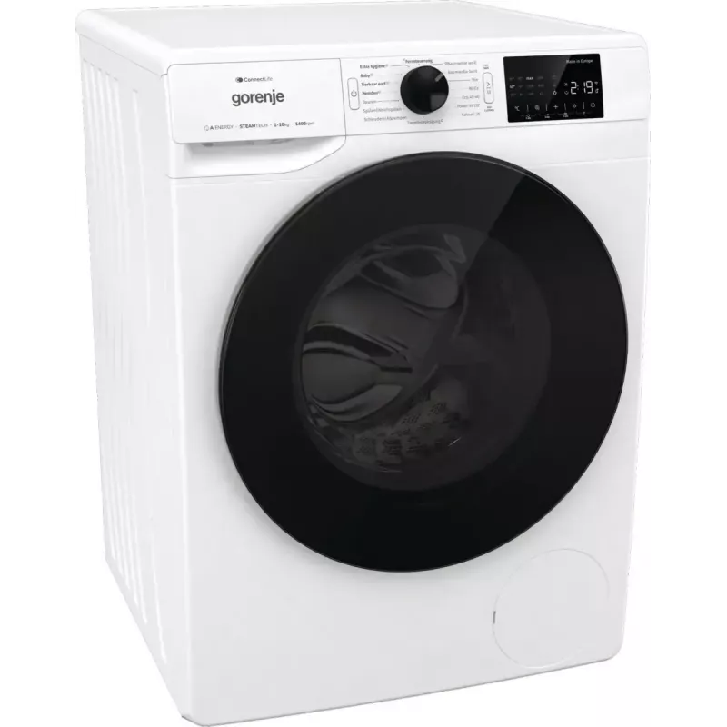Gorenje WPNEI14A2TS pesumasin eesttäidetav 10 kg 1400 p/min Must, Valge