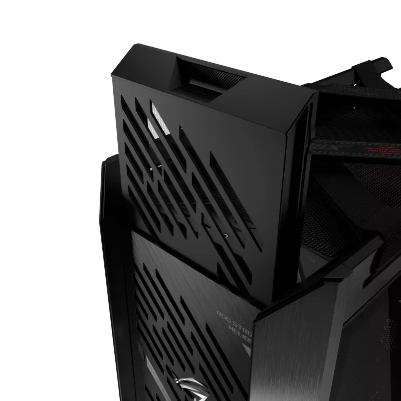 Arvuti korpus ASUS ROG Strix Helios II Midi Tower — ATX/Midi Tower, karastatud klaas, 420 mm GPU, 3x140 mm esiventilaatorid, USB-C