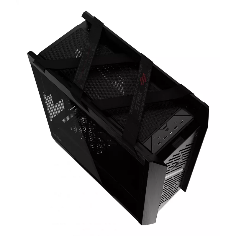 Arvuti korpus ASUS ROG Strix Helios II Midi Tower — ATX/Midi Tower, karastatud klaas, 420 mm GPU, 3x140 mm esiventilaatorid, USB-C