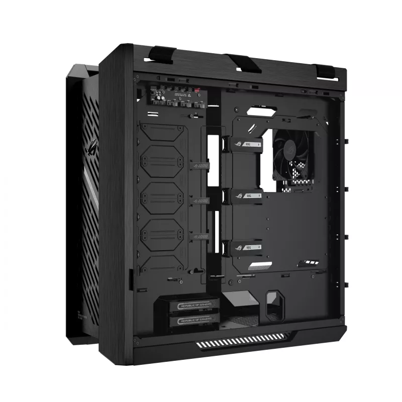 Arvuti korpus ASUS ROG Strix Helios II Midi Tower — ATX/Midi Tower, karastatud klaas, 420 mm GPU, 3x140 mm esiventilaatorid, USB-C