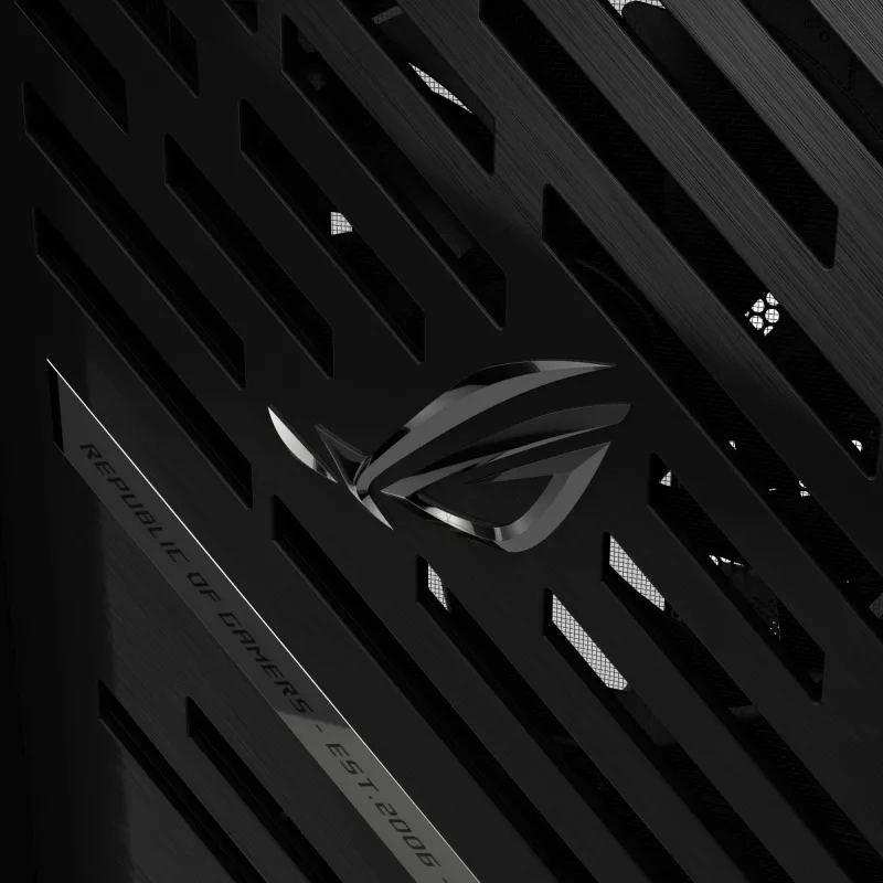 Arvuti korpus ASUS ROG Strix Helios II Midi Tower — ATX/Midi Tower, karastatud klaas, 420 mm GPU, 3x140 mm esiventilaatorid, USB-C