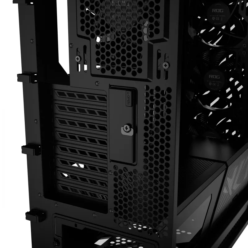 Arvuti korpus ASUS ROG Strix Helios II Midi Tower — ATX/Midi Tower, karastatud klaas, 420 mm GPU, 3x140 mm esiventilaatorid, USB-C