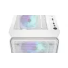 PC Midi Torn korpus ENDORFY ARX 500 ARGB Valge — karastatud klaas, toetab ATX/Micro-ATX/Mini-ITX, 3x140mm ees + 1x140mm taga, 1×3,5-tolline + 6×2,5-tollist pesa