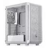 PC Midi Torn korpus ENDORFY ARX 500 ARGB Valge — karastatud klaas, toetab ATX/Micro-ATX/Mini-ITX, 3x140mm ees + 1x140mm taga, 1×3,5-tolline + 6×2,5-tollist pesa