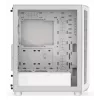 PC Midi Torn korpus ENDORFY ARX 500 ARGB Valge — karastatud klaas, toetab ATX/Micro-ATX/Mini-ITX, 3x140mm ees + 1x140mm taga, 1×3,5-tolline + 6×2,5-tollist pesa