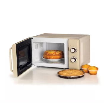 Ariete Vintage Line 3960 Vintage mikrolaineahi, 800W, mahutavus 20L, 3 funktsiooni, 5 küpsetustaset, taimer, beež