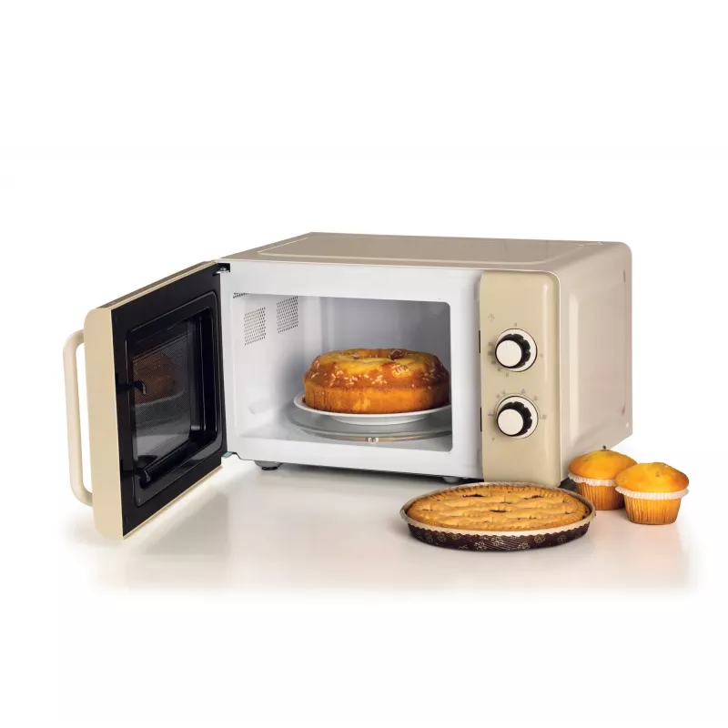 Ariete Vintage Line 3960 Vintage mikrolaineahi, 800W, mahutavus 20L, 3 funktsiooni, 5 küpsetustaset, taimer, beež