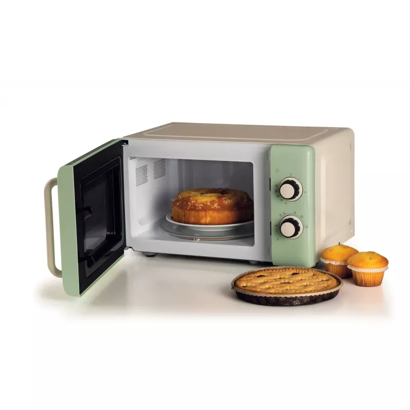 Ariete Vintage Line 3960 Vintage mikrolaineahi, 800W, maht 20L, 3 funktsiooni, 5 küpsetustaset, taimer, roheline