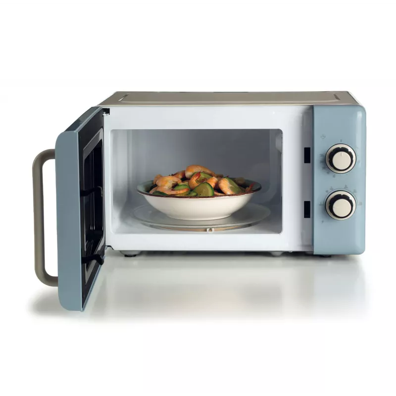 Ariete Vintage Line 3960 Vintage mikrolaineahi, 800 W, mahutavus 20 L, 3 funktsiooni, 5 küpsetustaset, taimer, sinine