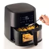 Ariete 4630 Õhufritüür 9L, 1300W, Mahutavus 9L, Toiduvalmistamise maht 2,5 kg, 8 eelseadistatud programmi, Temperatuur kuni 200°, Läbipaistev korv toiduvalmistamise kontrollimiseks, Must