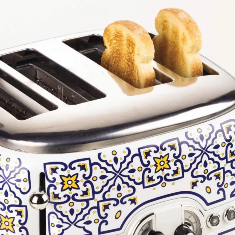 Röster ARIETE Capri 4-viiluline, 1630 W, valge/mitmevärviline