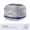 Röster ARIETE Capri 4-viiluline, 1630 W, valge/mitmevärviline