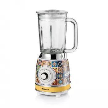 Ariete 583 Positano blender 1,5-liitrise klaaskannuga, 4 roostevabast terasest teraga, 4 kiirust + impulss, 1000 W