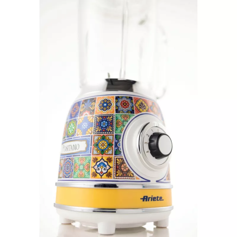 Ariete 583 Positano blender 1,5-liitrise klaaskannuga, 4 roostevabast terasest teraga, 4 kiirust + impulss, 1000 W