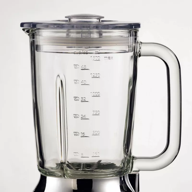 Ariete 583 Positano blender 1,5-liitrise klaaskannuga, 4 roostevabast terasest teraga, 4 kiirust + impulss, 1000 W