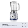 Ariete 583 Capri blender 1,5-liitrise klaaskannuga, 4 roostevabast terasest tera, 4 kiirust + impulss, 1000 W