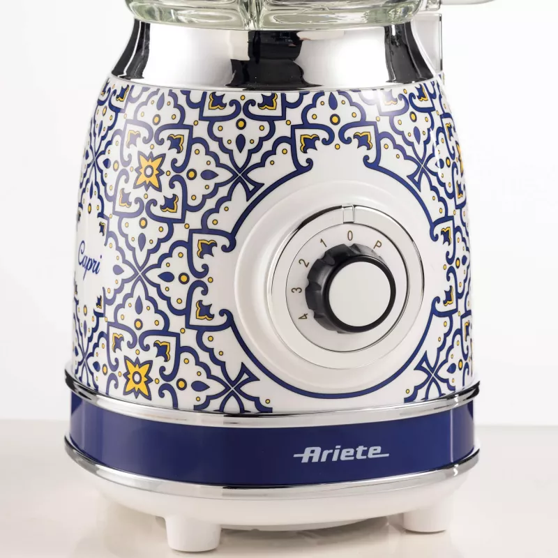 Ariete 583 Capri blender 1,5-liitrise klaaskannuga, 4 roostevabast terasest tera, 4 kiirust + impulss, 1000 W