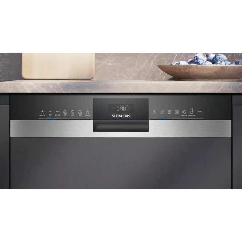 Dishwasher Siemens iQ300 SN53HS16AE semi-built-in, 13 place settings, 42 dB, 9 L/cycle, Energy class C