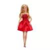 Barbie Mattel 80. aastapäeva rubiinpunane pidulik moenukk, punases kleidis koos aksessuaaridega