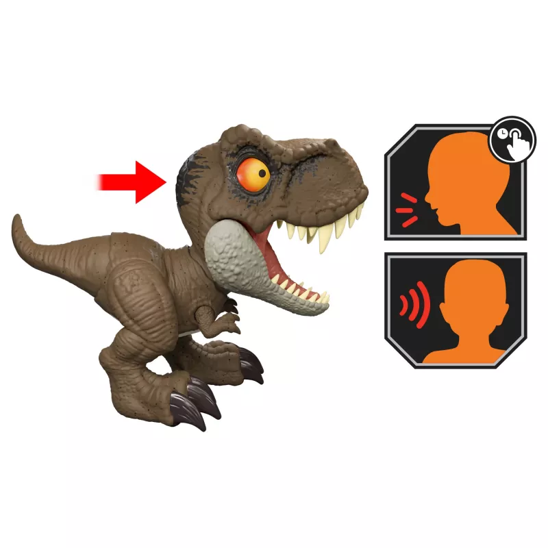Jurassic World Roar Command Tyrannosaurus Rex Dinosauruse mängukuju, salvestab, mängib ja möirgab, T. Rex