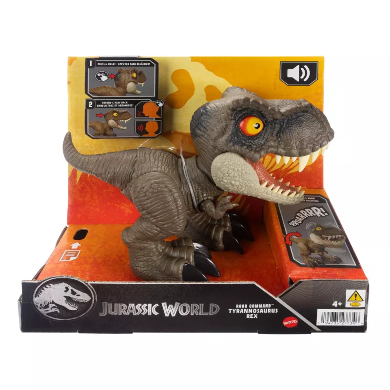 Jurassic World Roar Command Tyrannosaurus Rex Dinosauruse mängukuju, salvestab, mängib ja möirgab, T. Rex