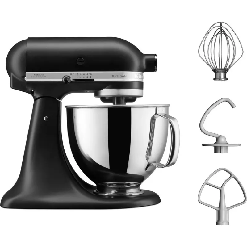 KitchenAid 5KSM125EBM köögikombain 300 W 4,8 L Must