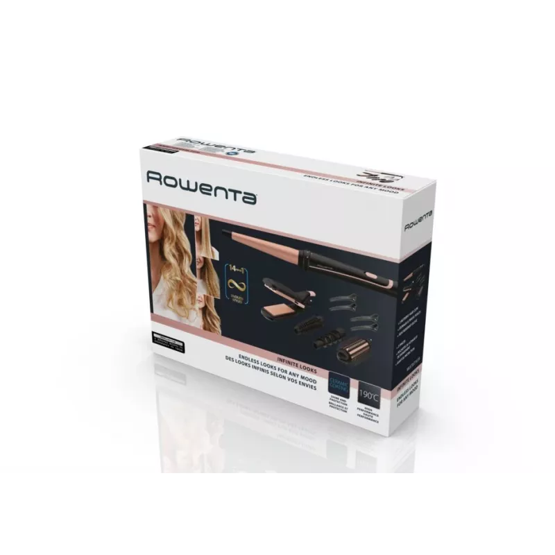 Rowenta Infinite Looks CF4231 Multistyler Soe Must, Pronks 1.8 m