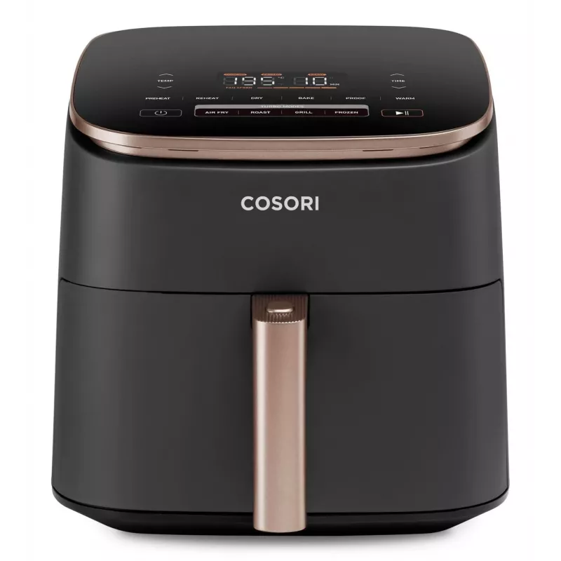 Cosori Turbo Blaze Chef Edition Single 6 L Stand-alone 1725 W Hot air fryer Must, Roosa kuld