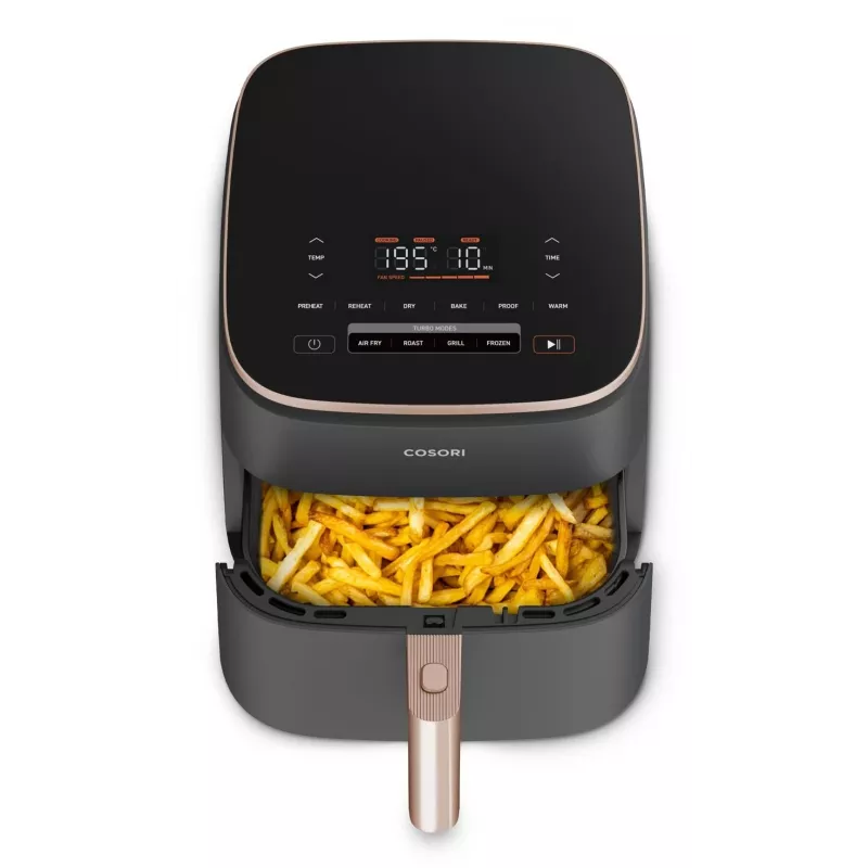 Cosori Turbo Blaze Chef Edition Single 6 L Stand-alone 1725 W Hot air fryer Must, Roosa kuld