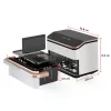 Cosori Dual Blaze Twinfry Chef Edition Double 10 L eraldiseisev 2800 W kuumaõhufritüür roosakuldne, valge