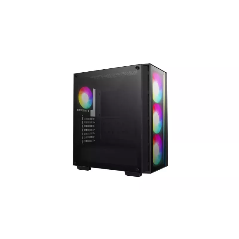 Arvutikorpus DeepCool MATREXX55 V4 C Midi Tower Must — karastatud klaas, ATX/microATX tugi, USB-C, max GPU 370mm