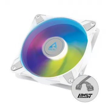 ARCTIC P14 PWM PST A-RGB - Poolpassiivne 140 mm korpusventilaator digitaalse A-RGB-ga valges