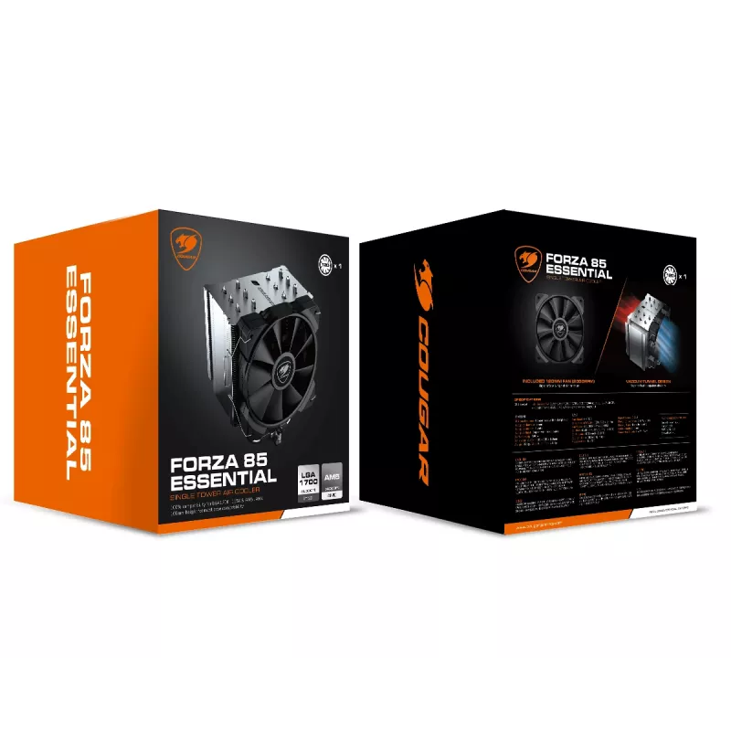 Jahutusradiaator COUGAR Gaming CGR-FZAE85 12 cm Must