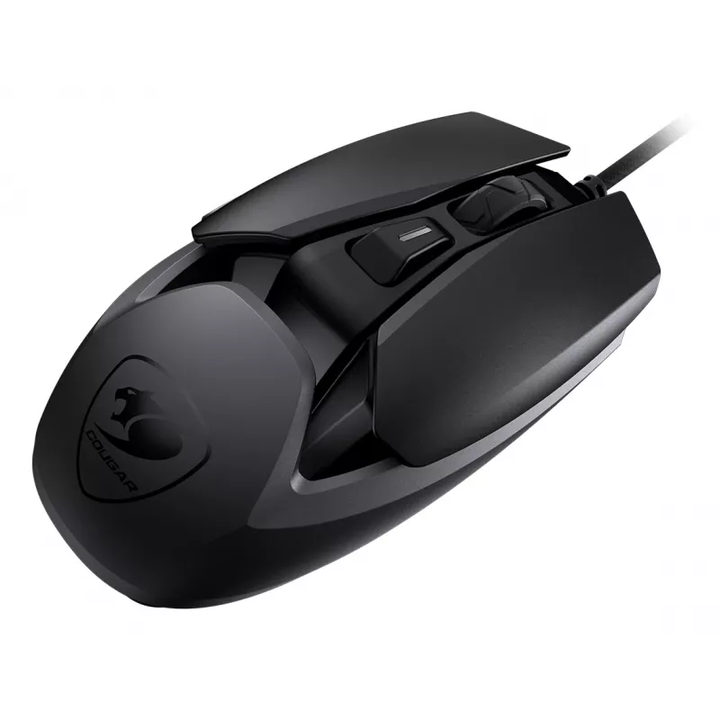 COUGAR Gaming hiir AirBlader, Wired, Must, Optical, USB Type-A, 16000 DPI, Must