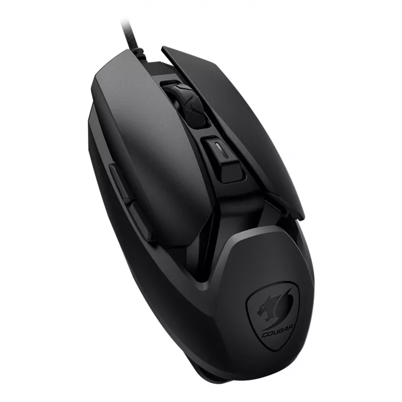 COUGAR Gaming hiir AirBlader, Wired, Must, Optical, USB Type-A, 16000 DPI, Must