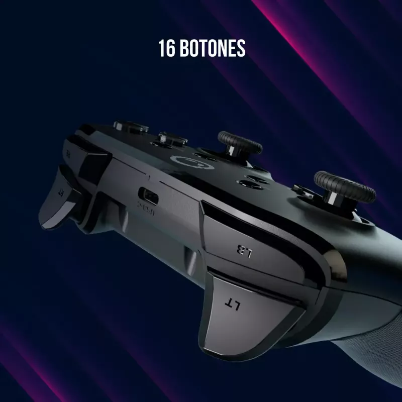 Gamepad Lorgar LRG-GP510 must juhtmevaba mängupult Nintendo Switchi, arvuti ja PlayStation 3 jaoks