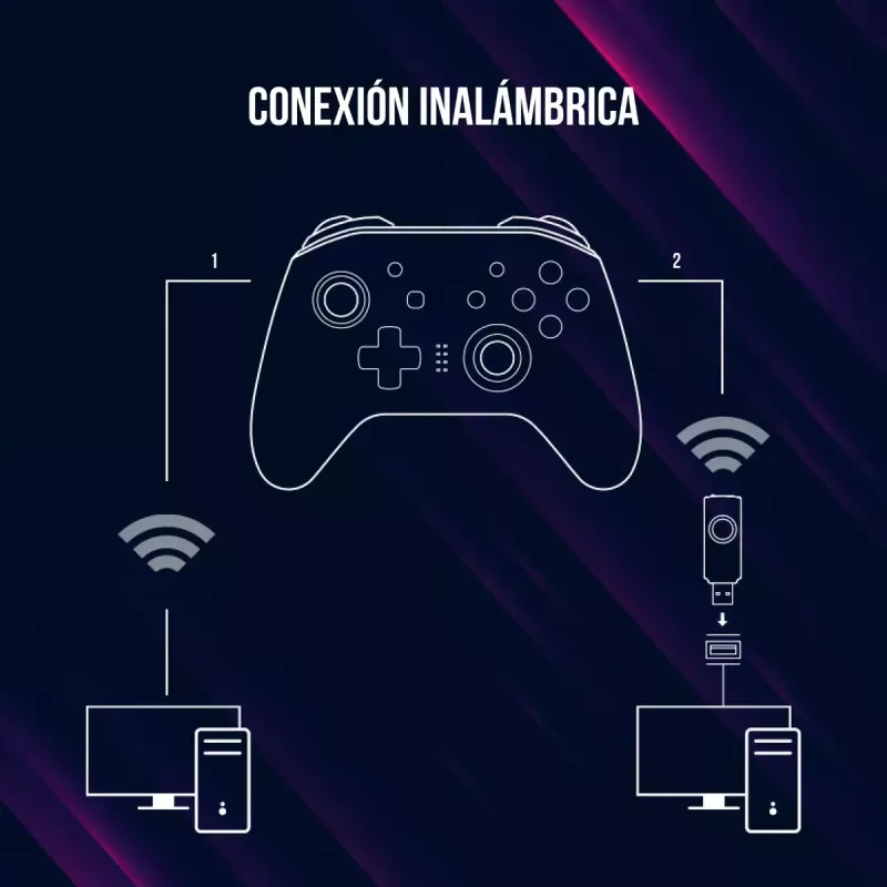 Gamepad Lorgar LRG-GP510 must juhtmevaba mängupult Nintendo Switchi, arvuti ja PlayStation 3 jaoks