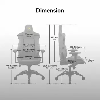 COUGAR Armor Evo CGR-EVO universaalne mängutool polsterdatud istega must, oranž