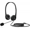 HP Stereo USB-peakomplekt G2, juhtmega, kontor/kõnekeskus, 90 g, peakomplekt, must