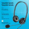 HP Stereo USB-peakomplekt G2, juhtmega, kontor/kõnekeskus, 90 g, peakomplekt, must