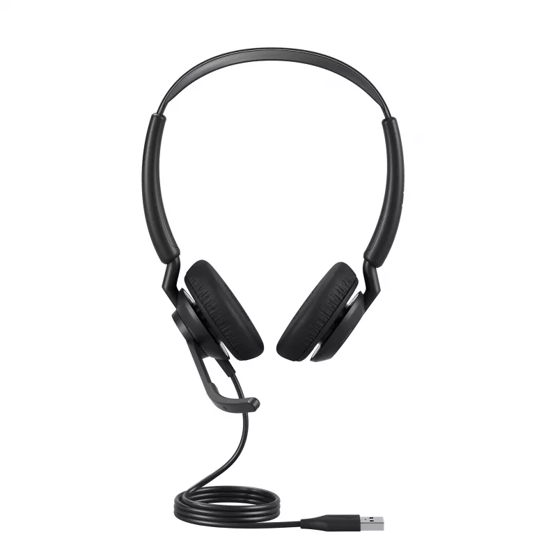 Jabra Engage 50 II - USB-A UC Stereo, juhtmega, kontori/kõnekeskuse jaoks, 65 g, kõrvaklapid, must