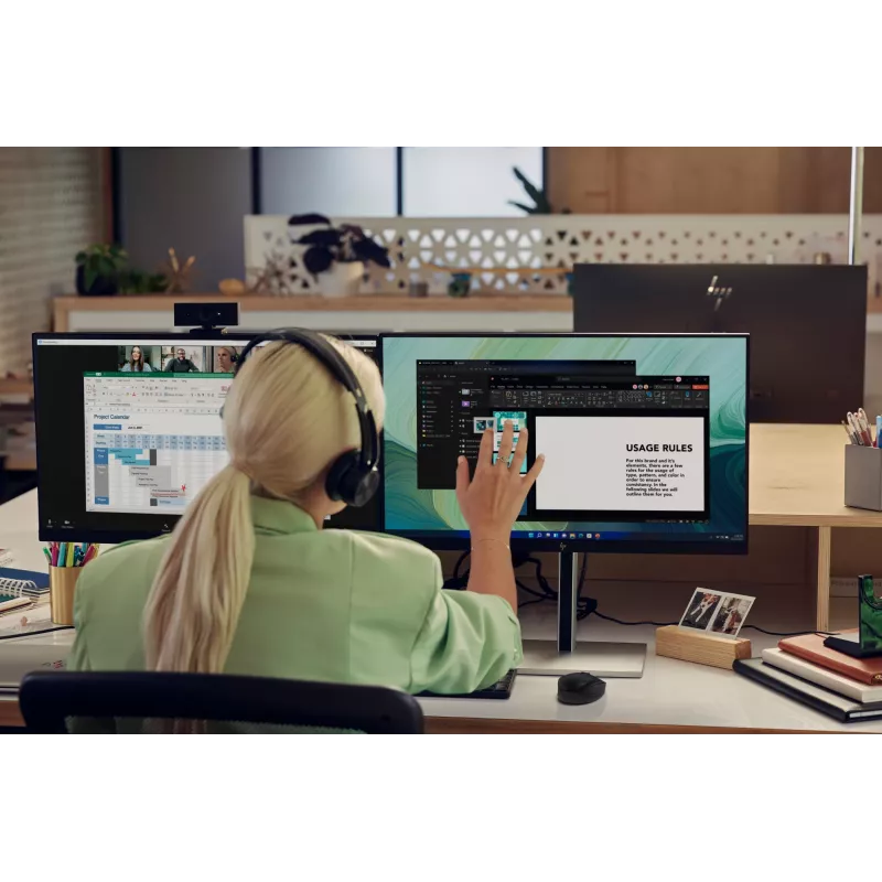 HP 625 FHD veebikaamera, 4 MP, 1920 x 1080 pikslit, Full HD, äriklass, USB, must