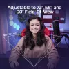 HyperX Vision S veebikaamera, must, Windows 10, Windows 11, Mac OS X 10.10 Yosemite, MacOS, ChromeOS, 45 mm, 93,3 mm