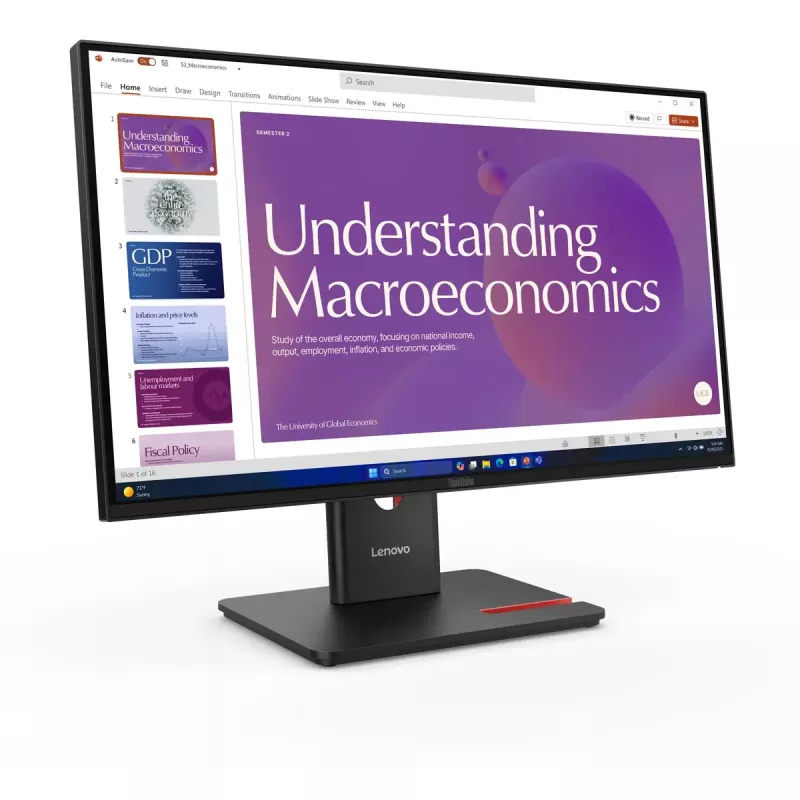 Monitor Lenovo ThinkVision T24D-40 23.8 tolli LCD Full HD 1920 x 1080